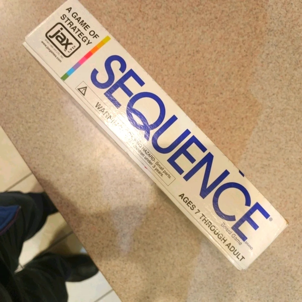 SEQUENCE Card Counting Board Game Ages 7 to Adult